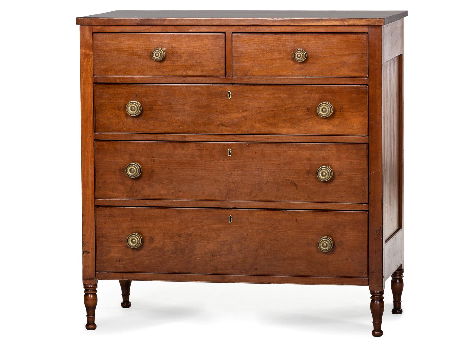 A Federal Cherrywood Chest of Drawers