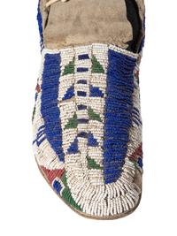 Sioux Beaded Hide Moccasins