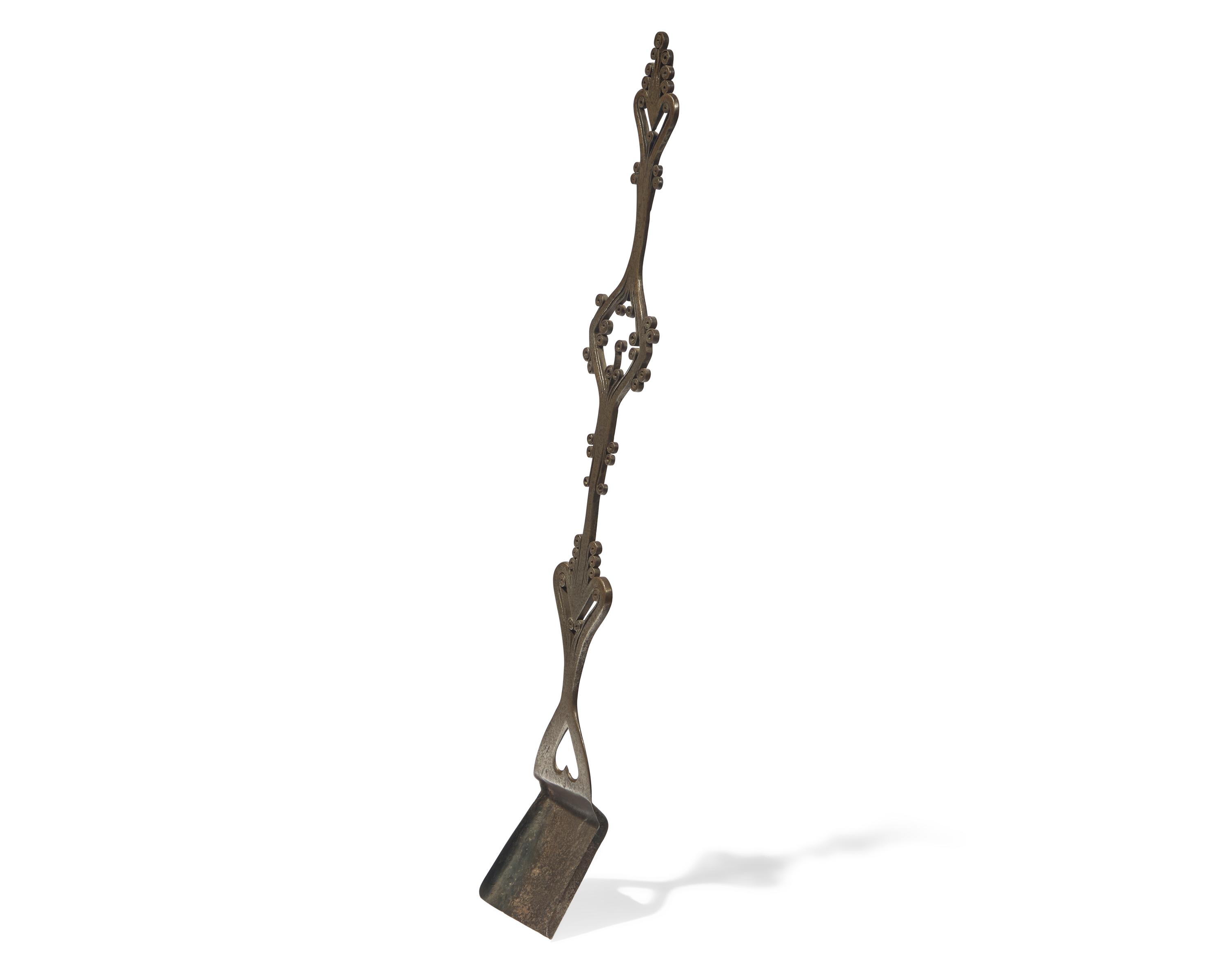 A Large Wrought Iron Shovel, French, 18th Century
