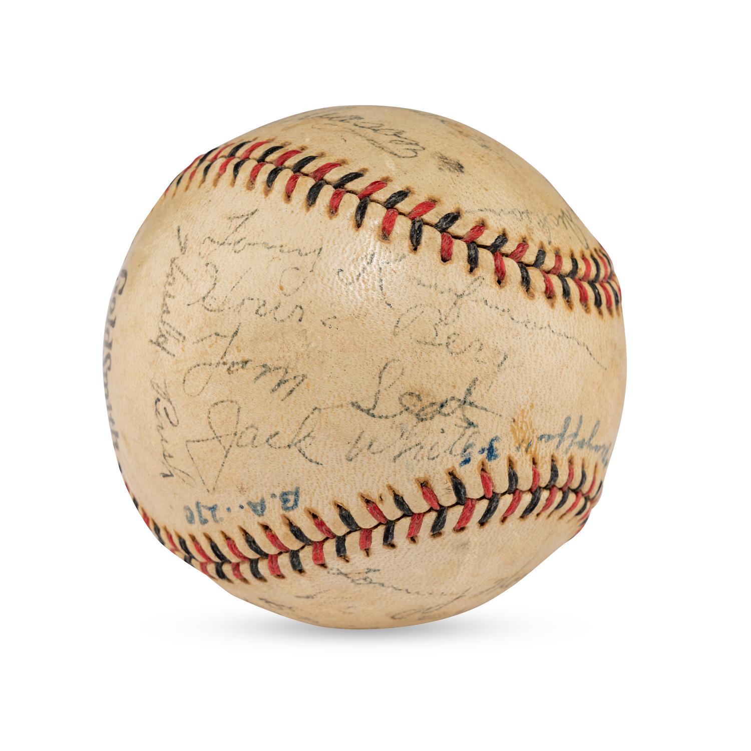 A 1938 Decatur Commodores Team Signed Autograph Baseball