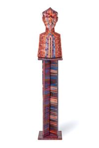 Untitled (Rainbow Window Pane Man in Kaleodescope Glasses)
