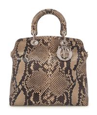 Christian Dior Tan Python Granville Bag, 2011