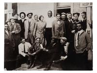 [BOXING] -- [JOHNSON, Jack (1878-1946)]. A group of 3 images of Johnson's bout with "Fireman" Jim Flynn. [Las Vegas, NM], [4 July 1912].