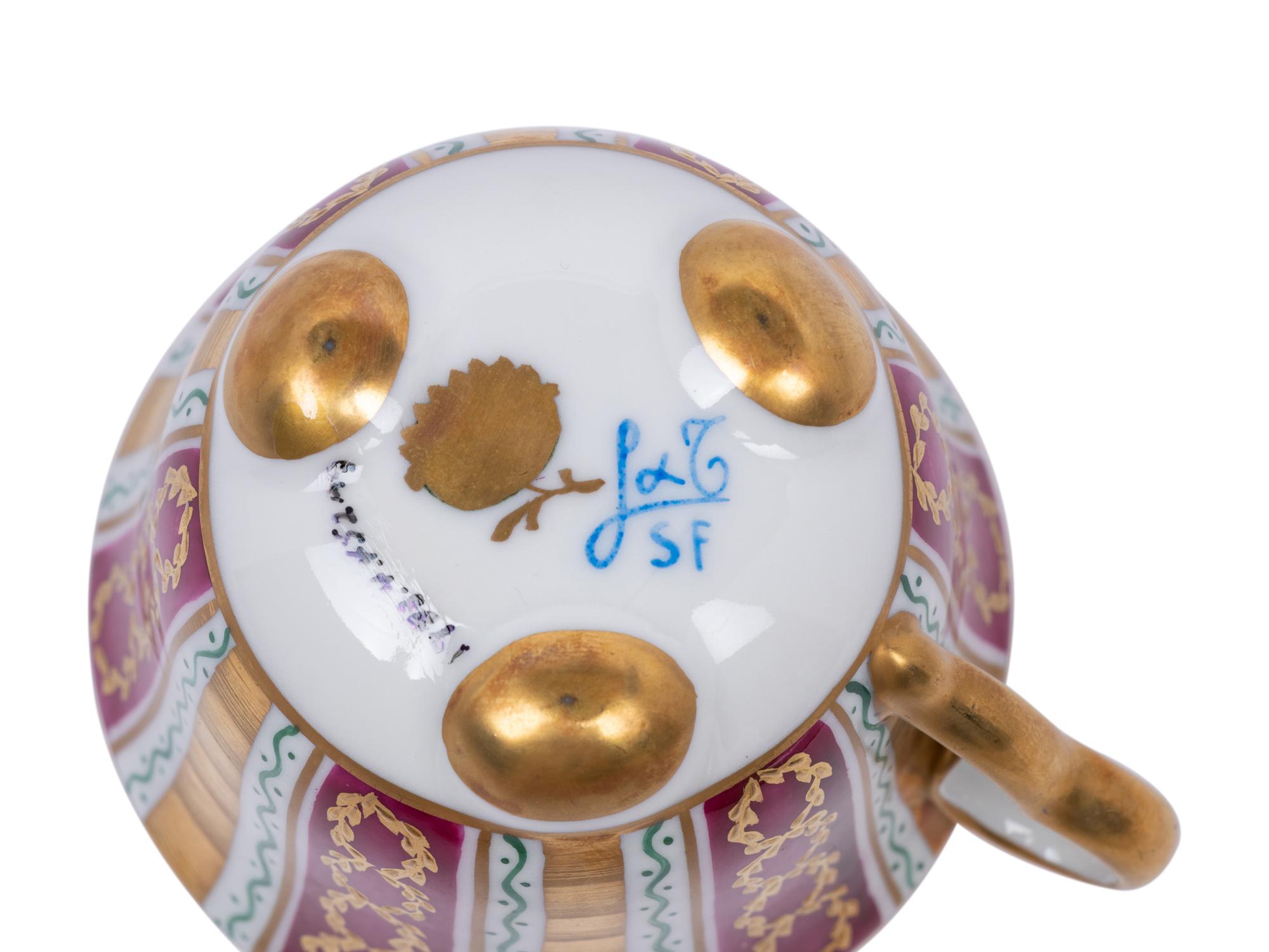 A Le Tallec Porcelain Chocolate Service