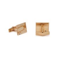 GOLD AND DIAMOND BIRTHDAY CUFFLINKS
