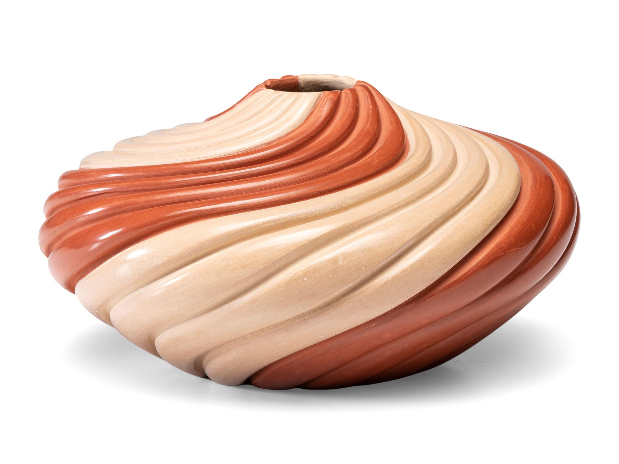 Swirling Pottery Bowl