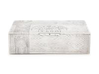 A Russian Silver Trompe l'Oeil Cigar Box