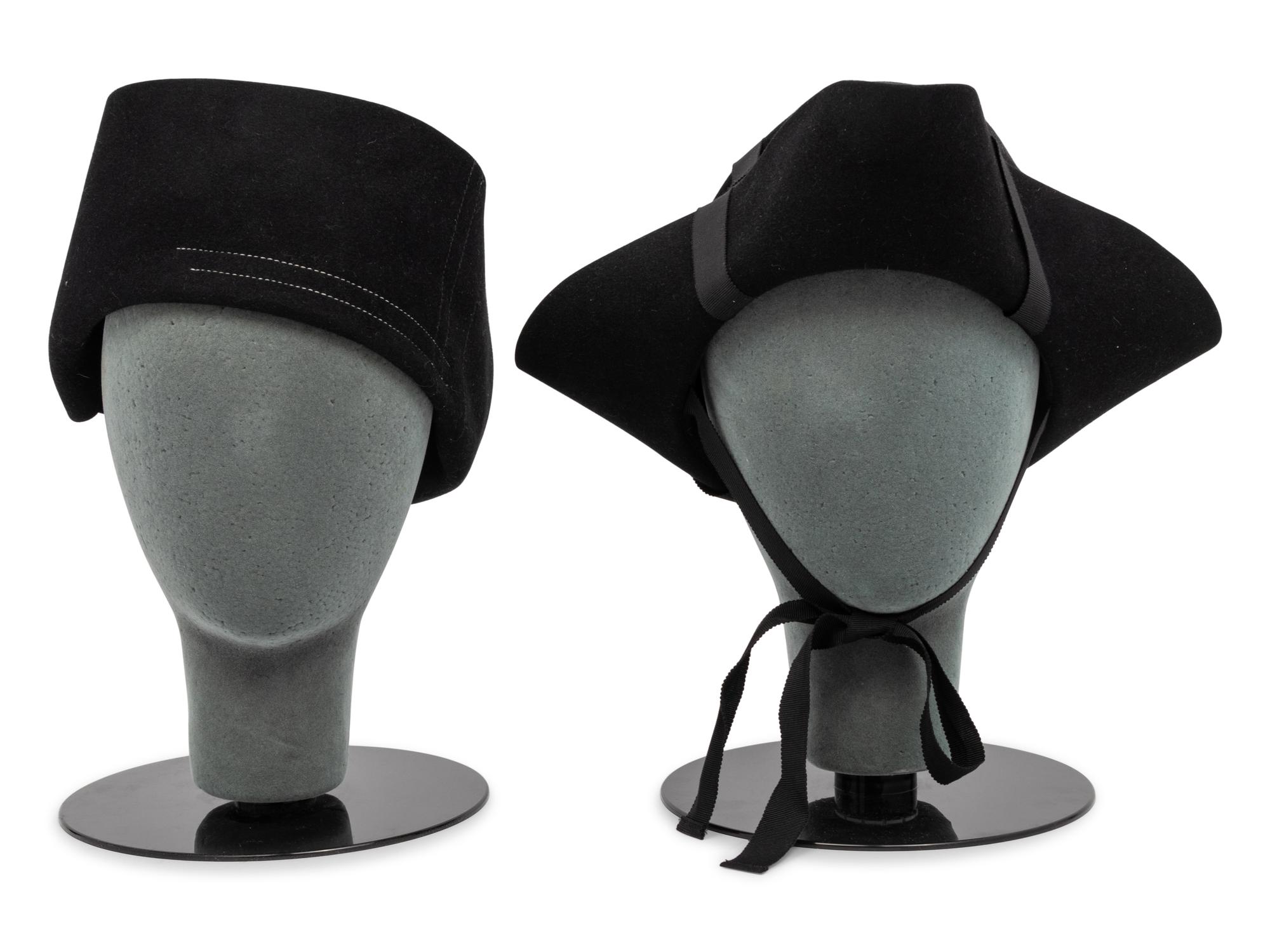 Two Yohji Yamamoto Felted Wool Hats