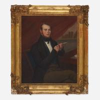 Philip John Ouless (English, 1817-1885) Pair of Portraits: Lady and Gentleman, dated "`1842"