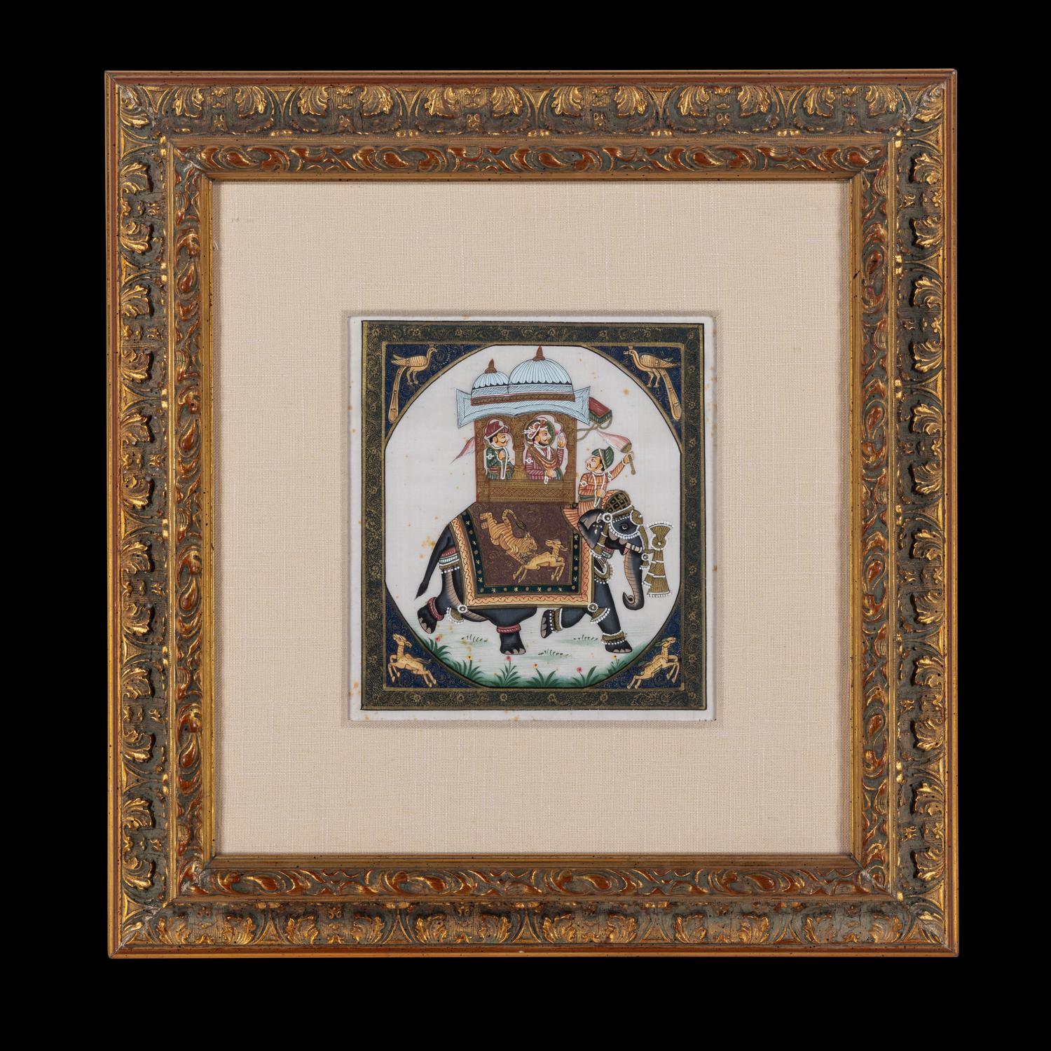 Seven Indian Miniature Paintings