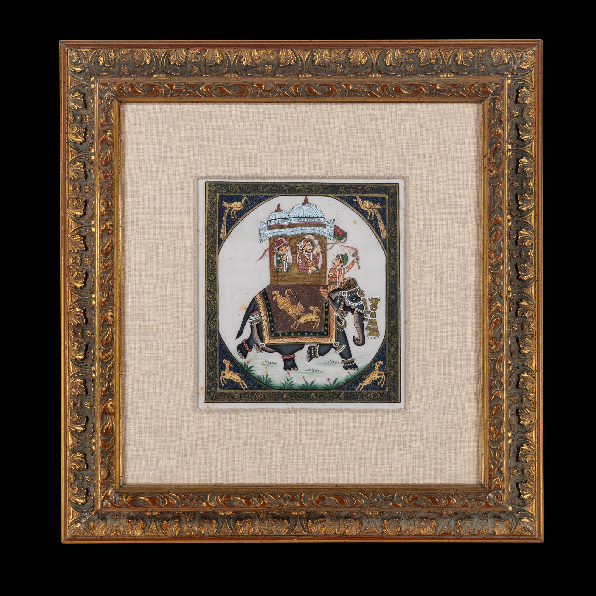 Seven Indian Miniature Paintings
