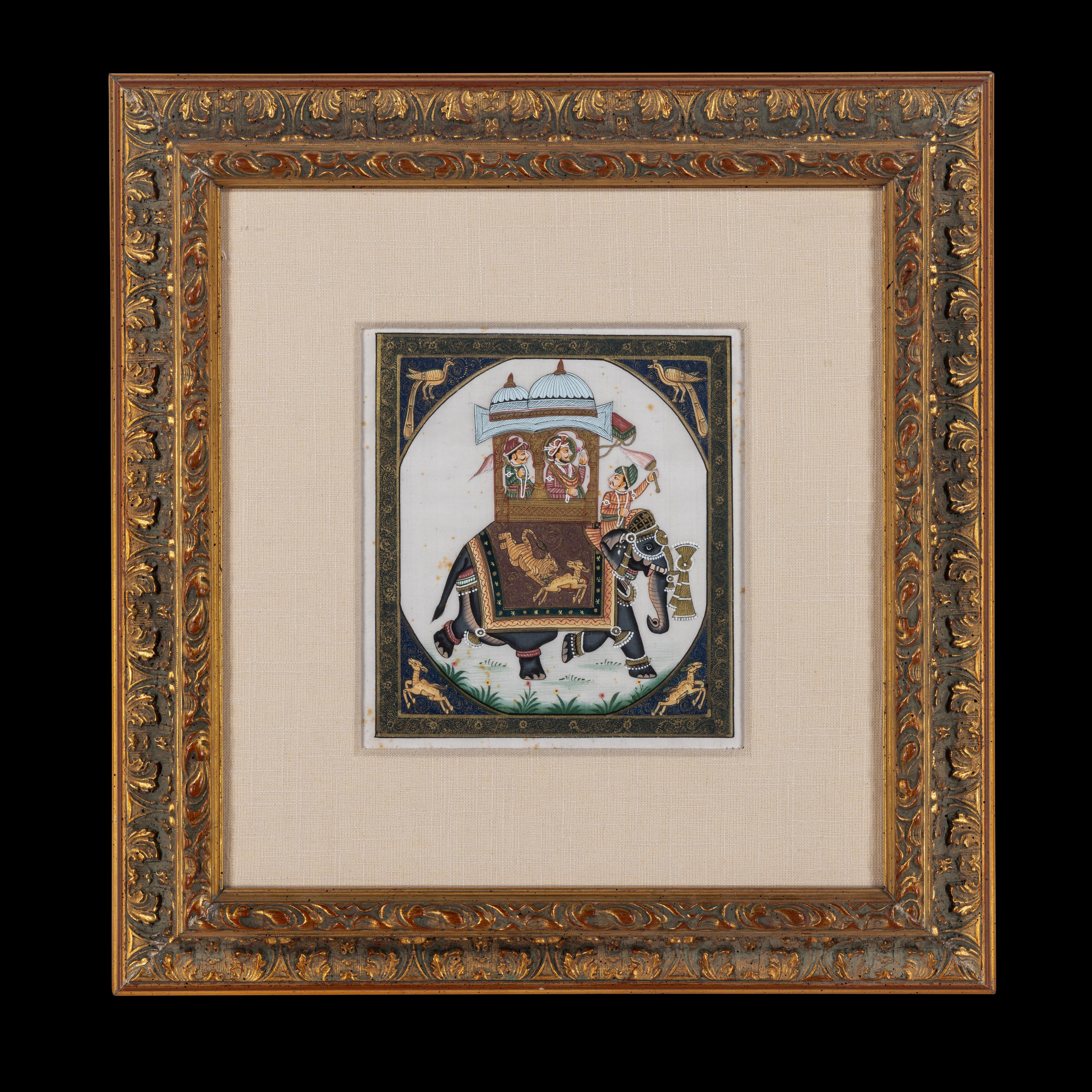 Seven Indian Miniature Paintings