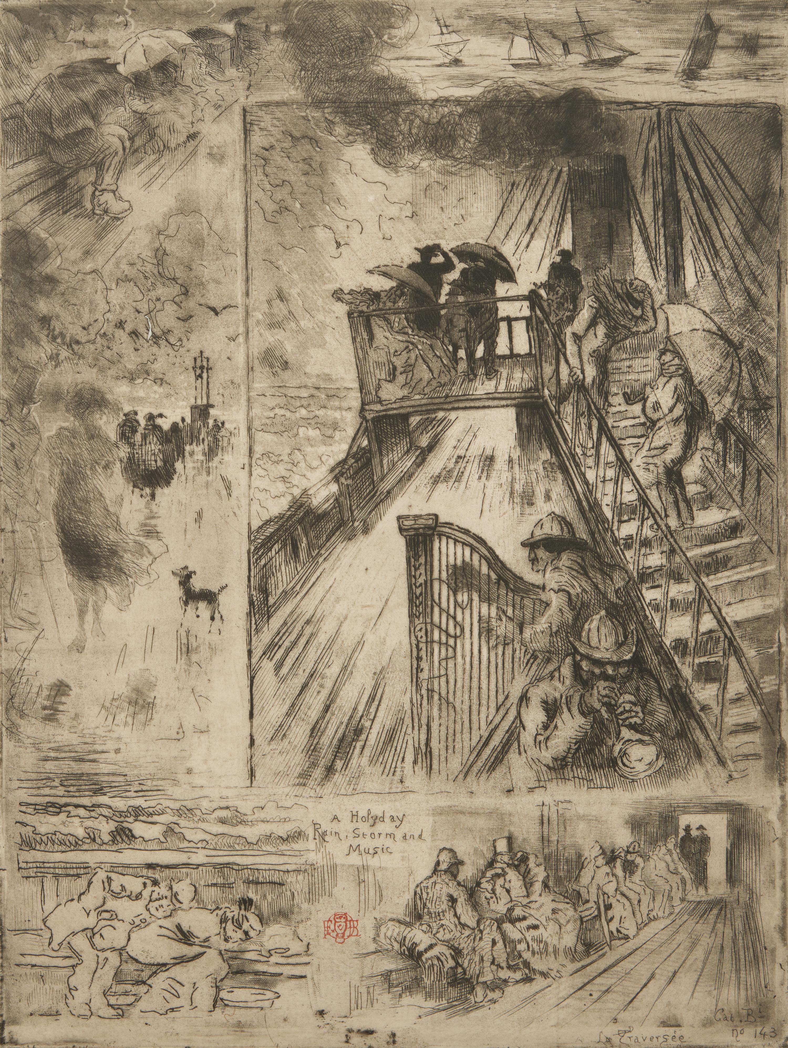 Felix Buhot (French, 1847-1898) — La Traversée (The Passage) , 1879-1885