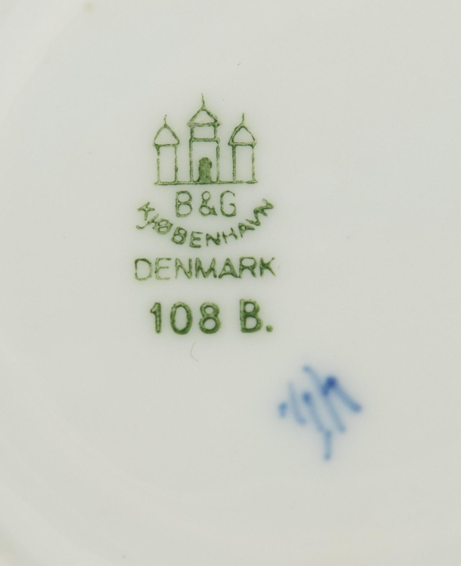 A Bing and Grondahl Blue Traditional Porcelain Dinner Service