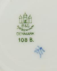 A Bing and Grondahl Blue Traditional Porcelain Dinner Service