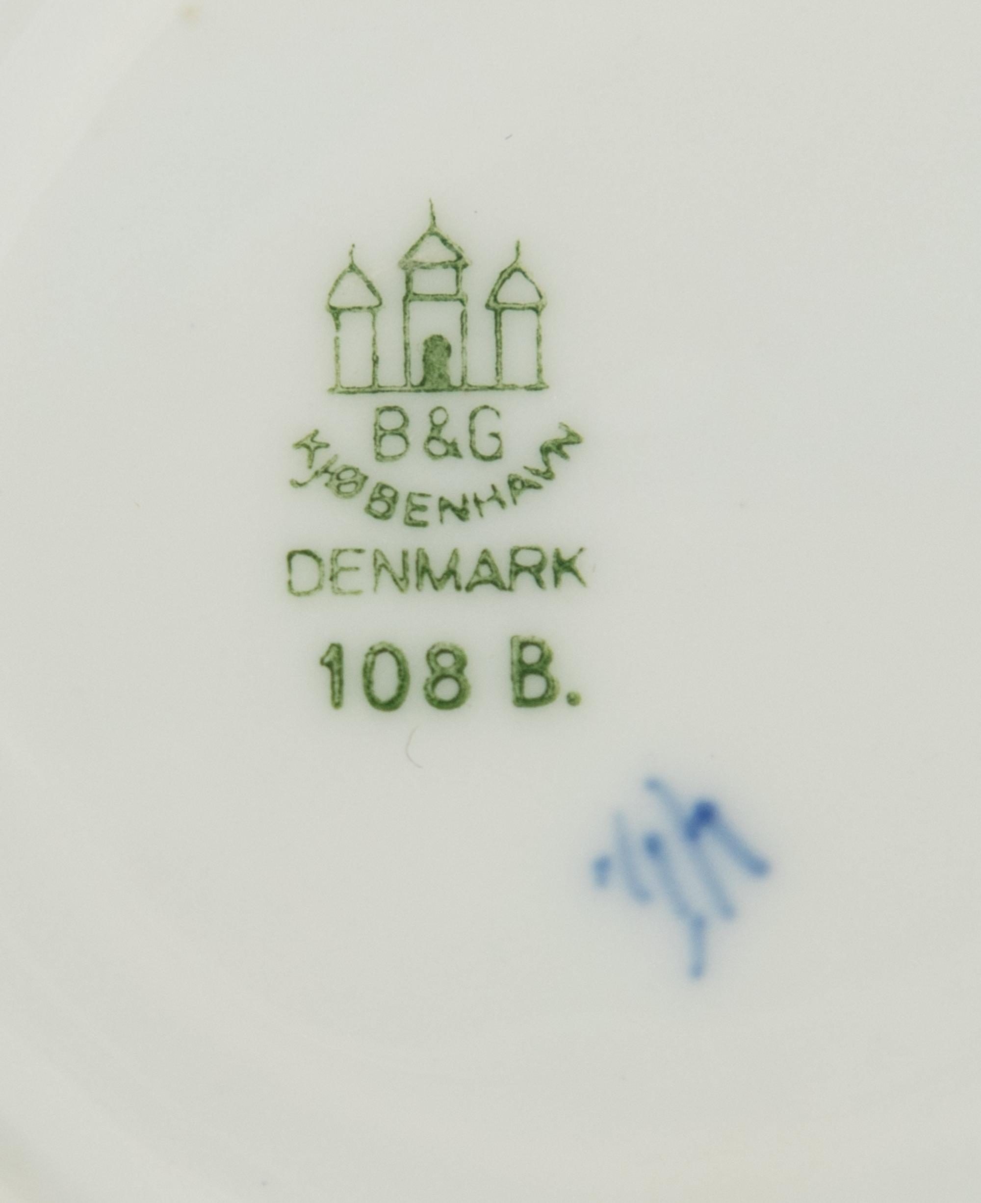 A Bing and Grondahl Blue Traditional Porcelain Dinner Service