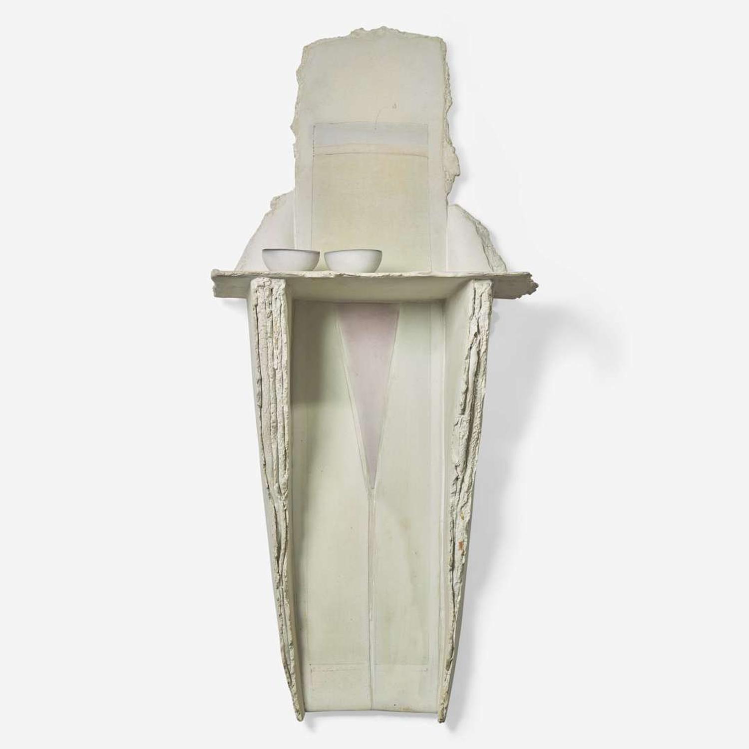 Paula Winokur (American, 1936-2018) Wall Shelf Sculpture, Philadelphia, Pennsylvania, USA, 1987