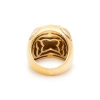 BULGARI, YELLOW GOLD AND ONYX RING