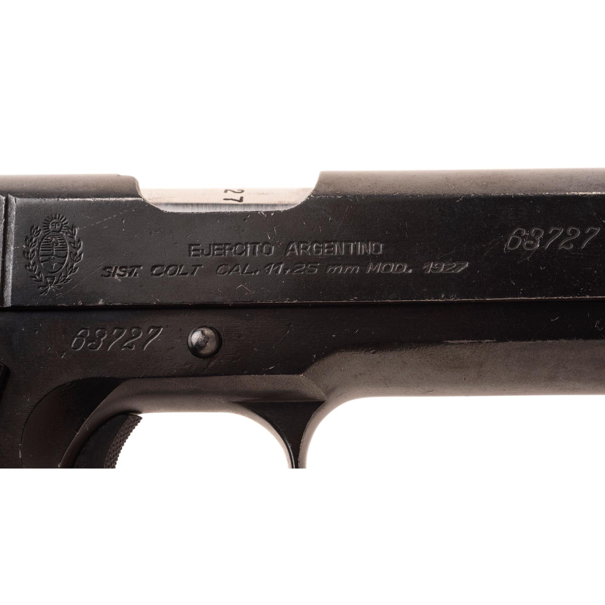 ** Argentine Model 1927 Pistol No Magazine