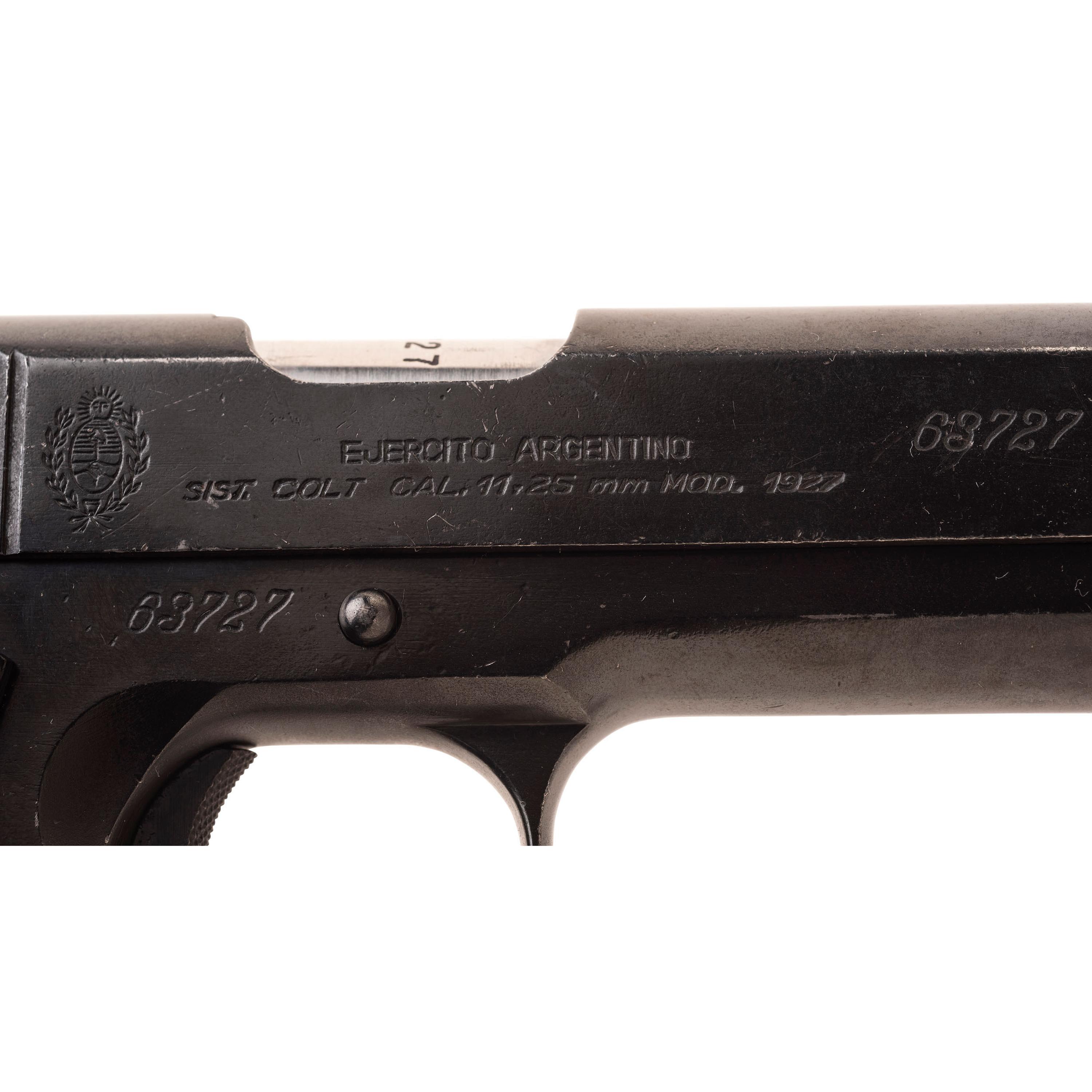 ** Argentine Model 1927 Pistol No Magazine