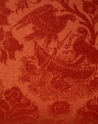 Six Five Red Silk and Velvet Pillows