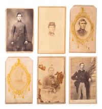 [CIVIL WAR]. A group of 26 CDVs, including portraits featuring soldiers from the 7th Ohio Volunteer Infantry Regiment.