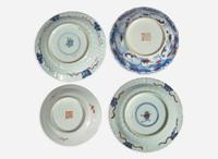 Fifteen assorted Chinese export porcelain tea wares, 18th century 外銷瓷茶具一組十五件 十八世紀