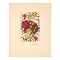 Salvador Dalí (Spanish, 1904-1989) — King of Diamonds, Ace of Diamonds, Jack of Diamonds, and Queen of Diamonds (four works from Playing Cards ), 1972