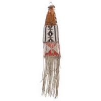 Sioux Beaded Hide Tobacco Bag