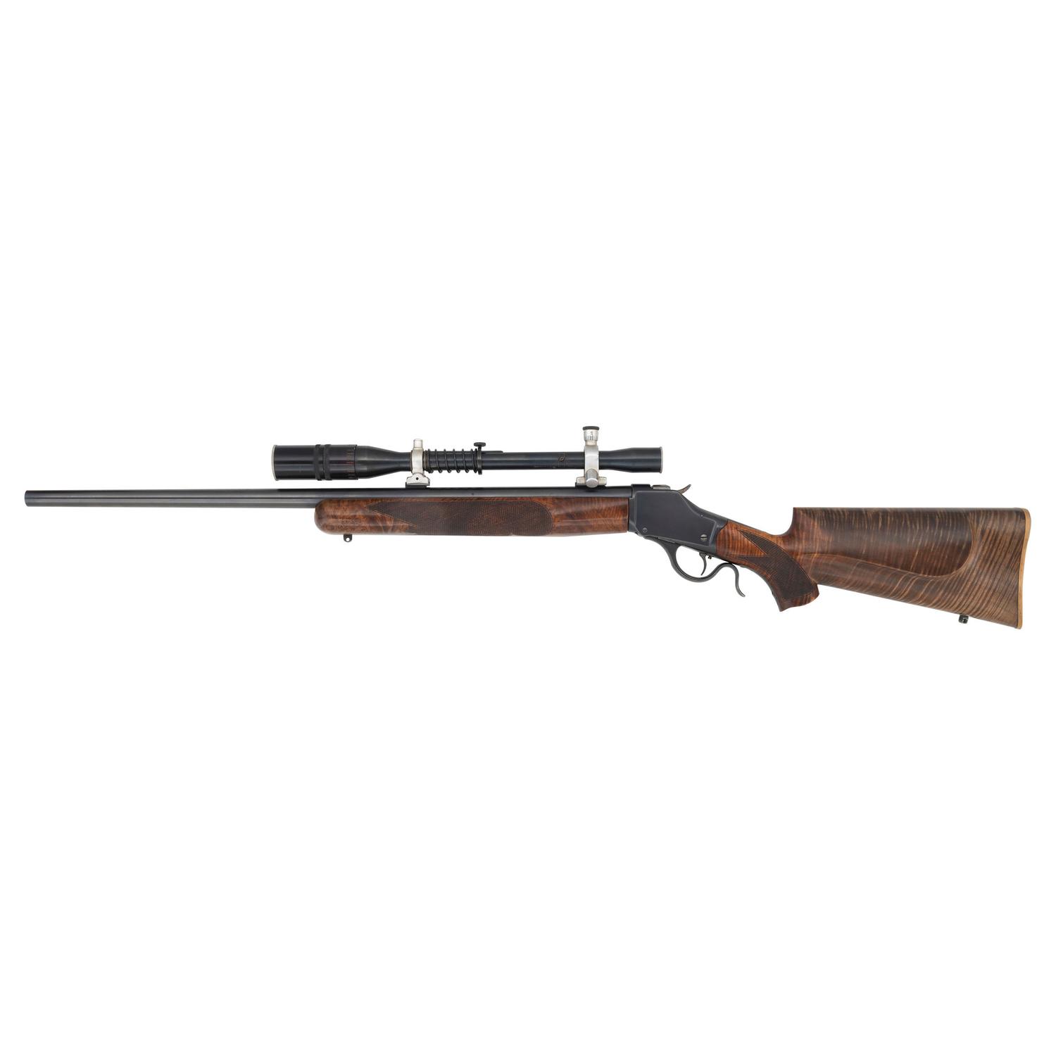 *C.C. Johnson Customized Winchester Highwall Rifle with J. Unertl Scope in .219 Improved Zipper
