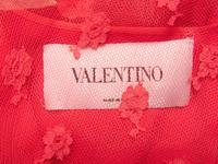VALENTINO, HOT PINK RUFFLED GOWN