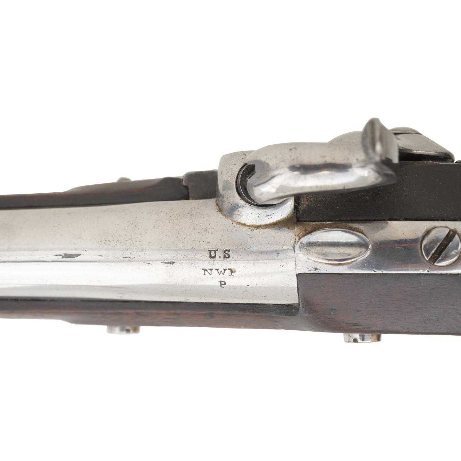 Confederate Style Brazed Bolster Alteration of a US Model 1836 Pistol with New Jersey Surcharges