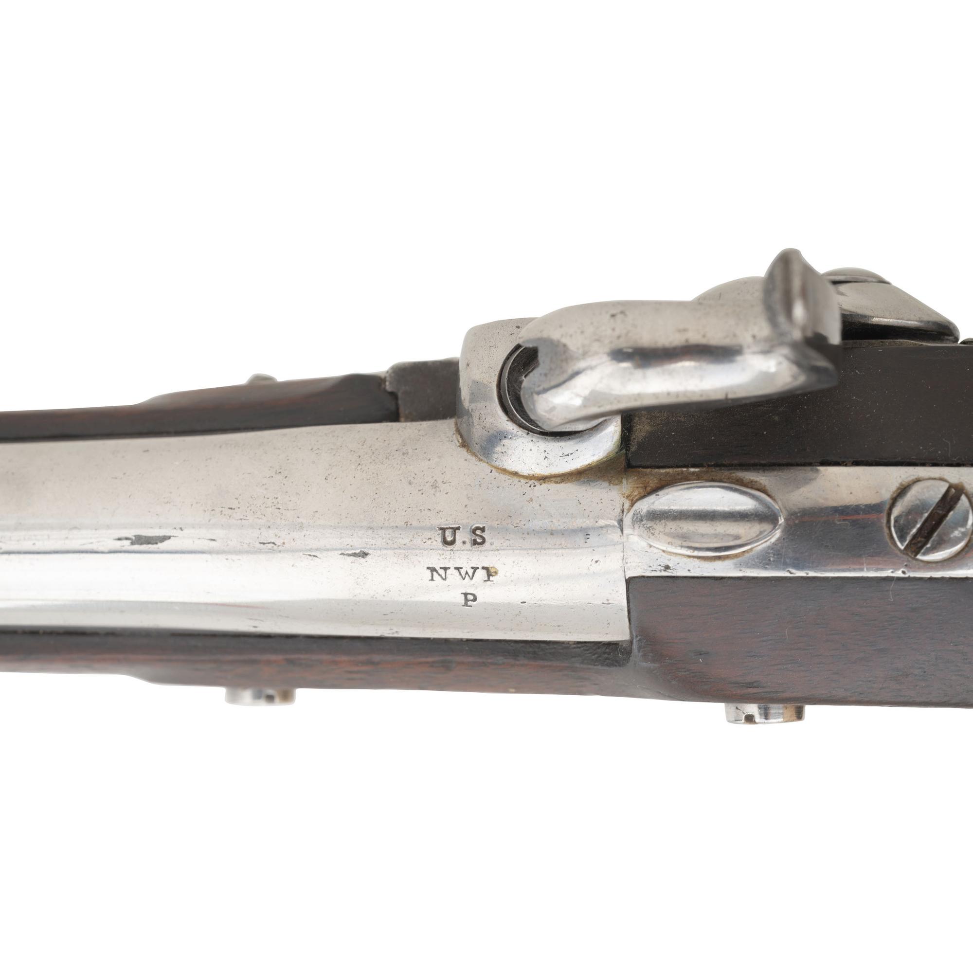 Confederate Style Brazed Bolster Alteration of a US Model 1836 Pistol with New Jersey Surcharges