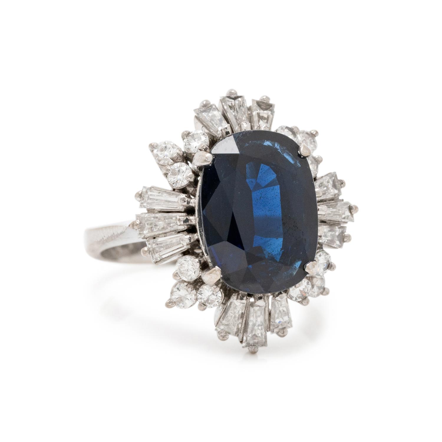 SAPPHIRE AND DIAMOND AND BRACELET AND RING