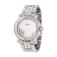 CHOPARD, STAINLESS STEEL AND DIAMOND REF. 8475 'HAPPY SPORT' WRISTWATCH