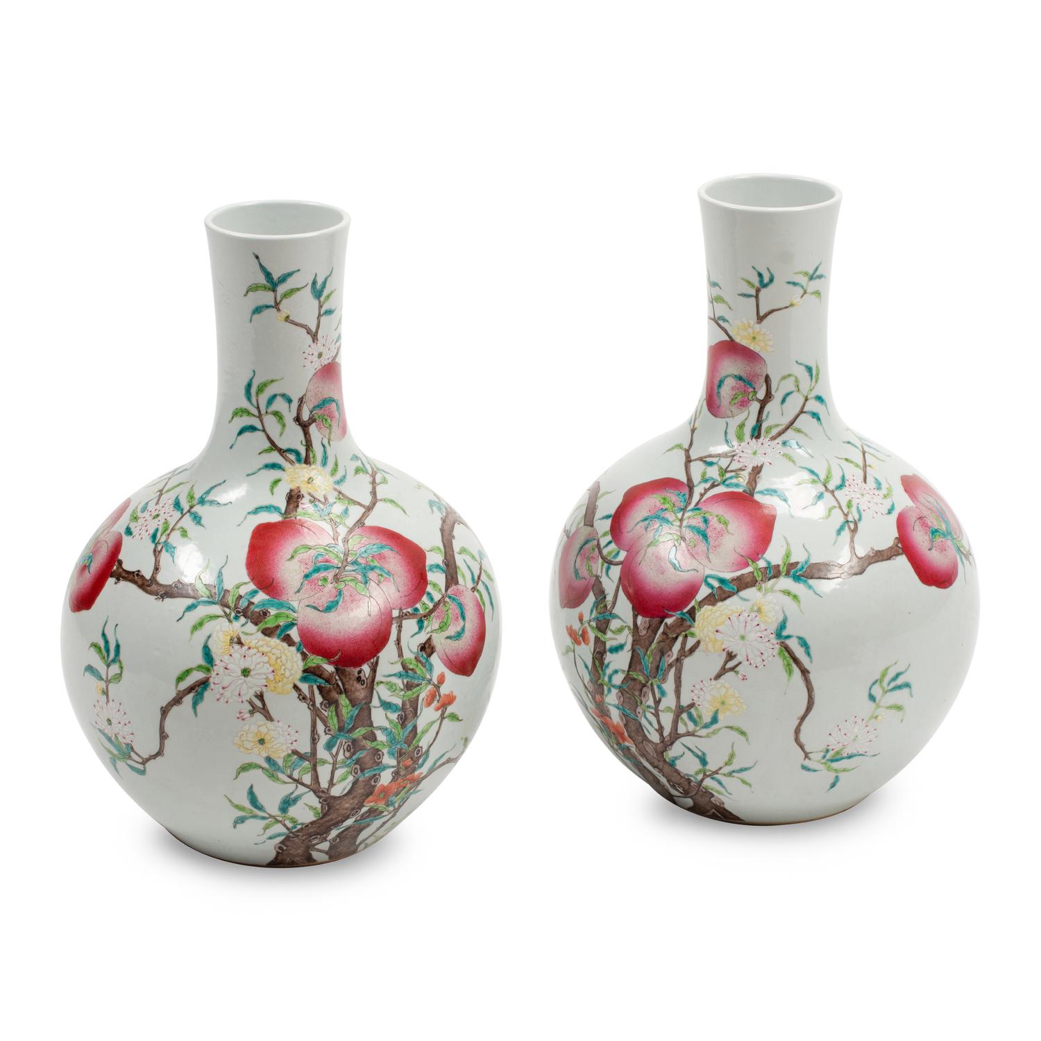 A Pair of Chinese Porcelain Vases