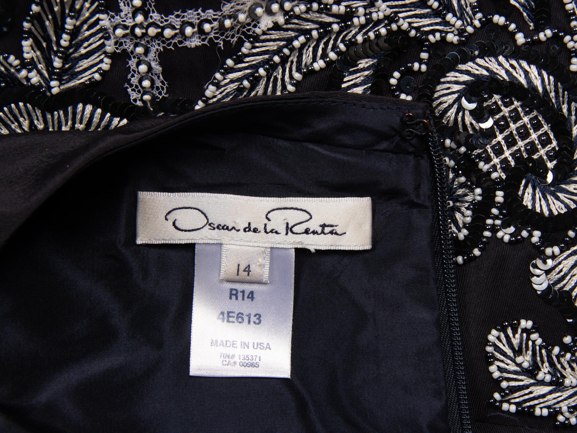 Oscar de la Renta, Lace-Embellished Cocktail Dress