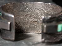 Wide Tufa Cast Height Cuff Bracelet
