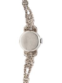 PLATINUM AND DIAMOND WRISTWATCH