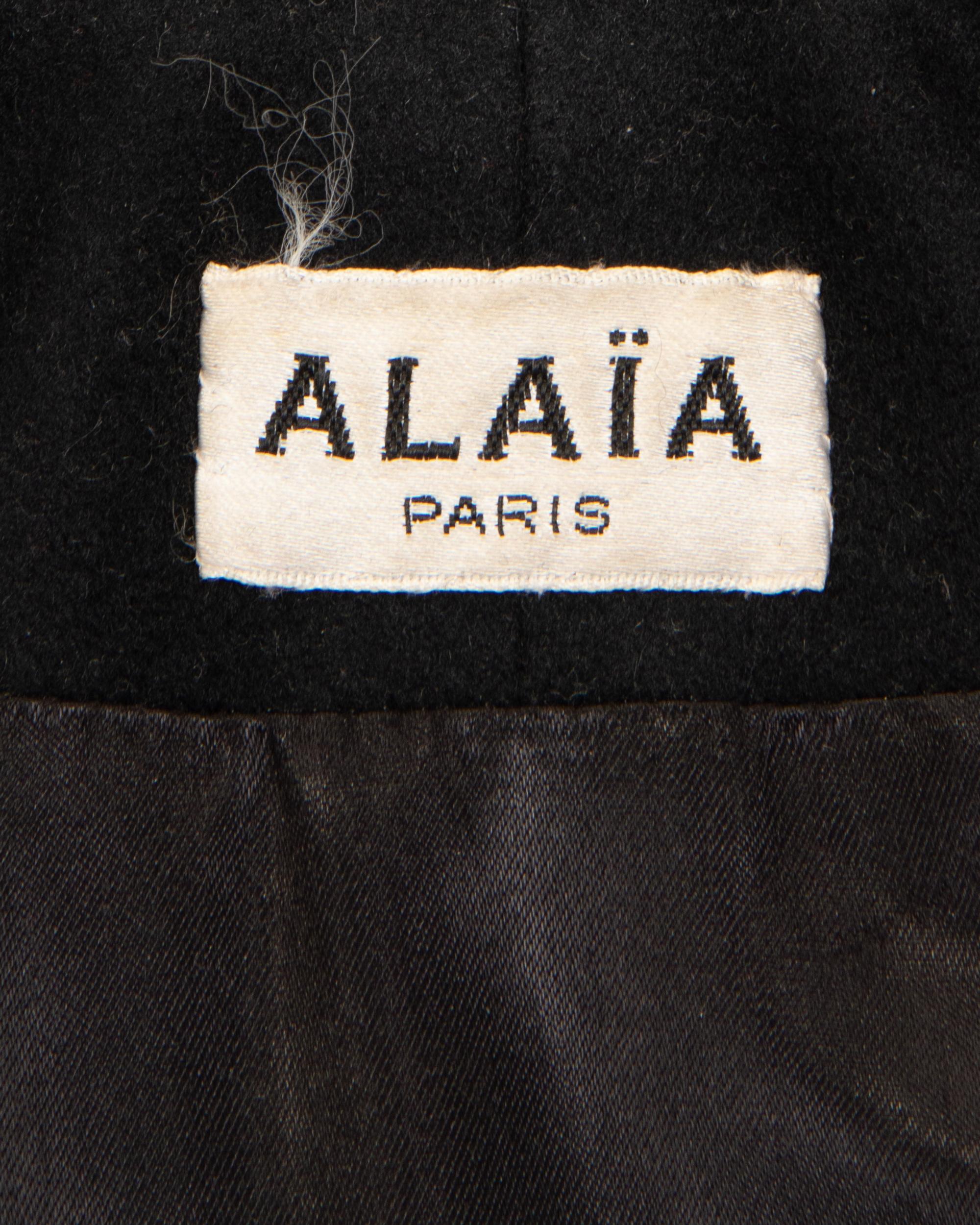 Alaïa Wool Coat, 1980-90s