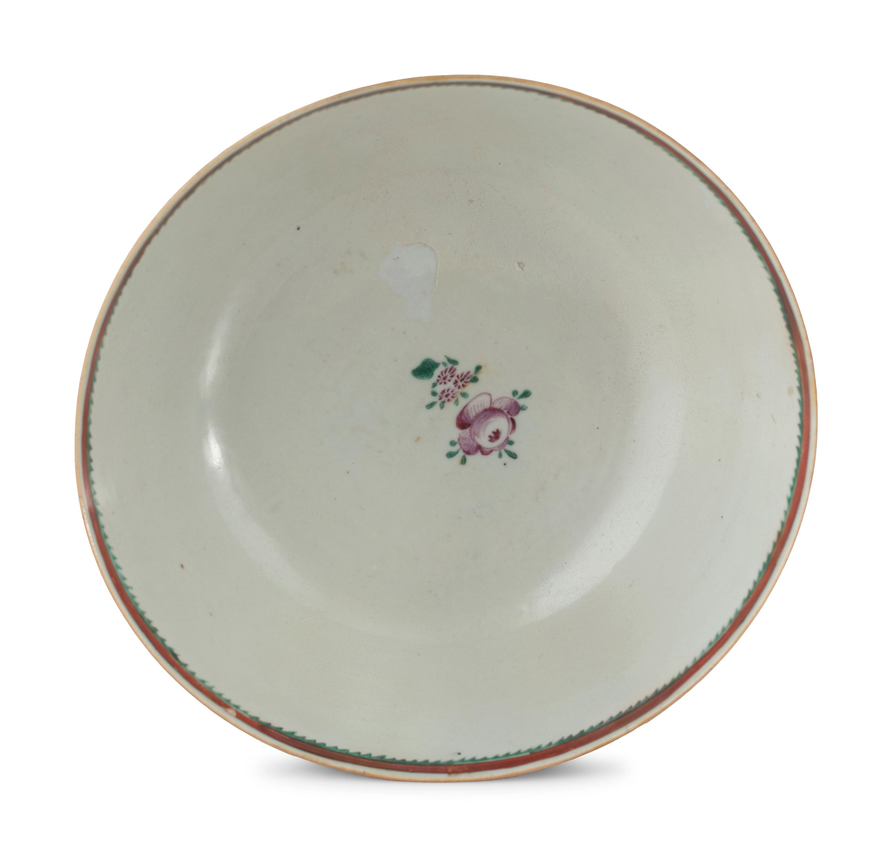 A Chinese Export Porcelain Center Bowl