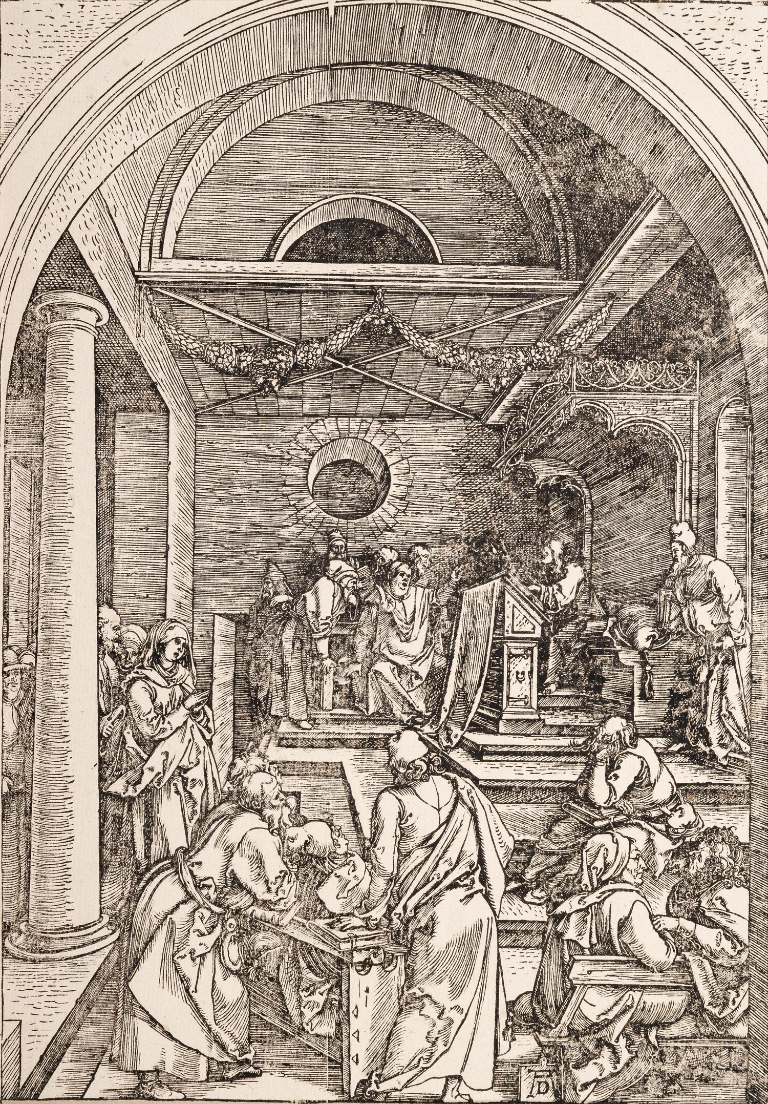A group of five prints from The Life of the Virgin