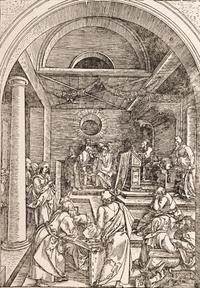 A group of five prints from The Life of the Virgin