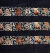 A Collection of Chinese Embroidered Sleeve Bands and Collars