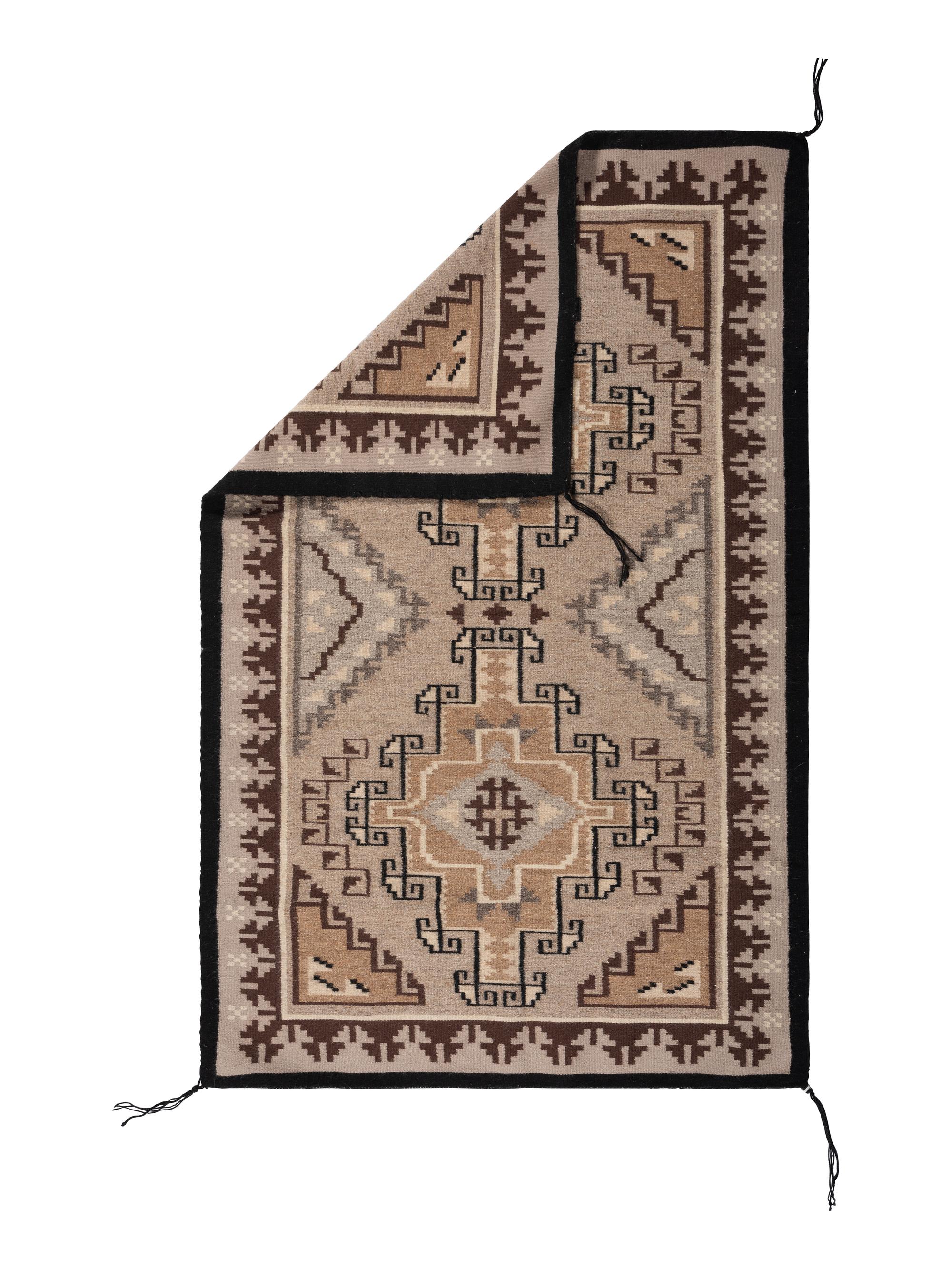 Navajo Two Grey Hills Weaving / Rug