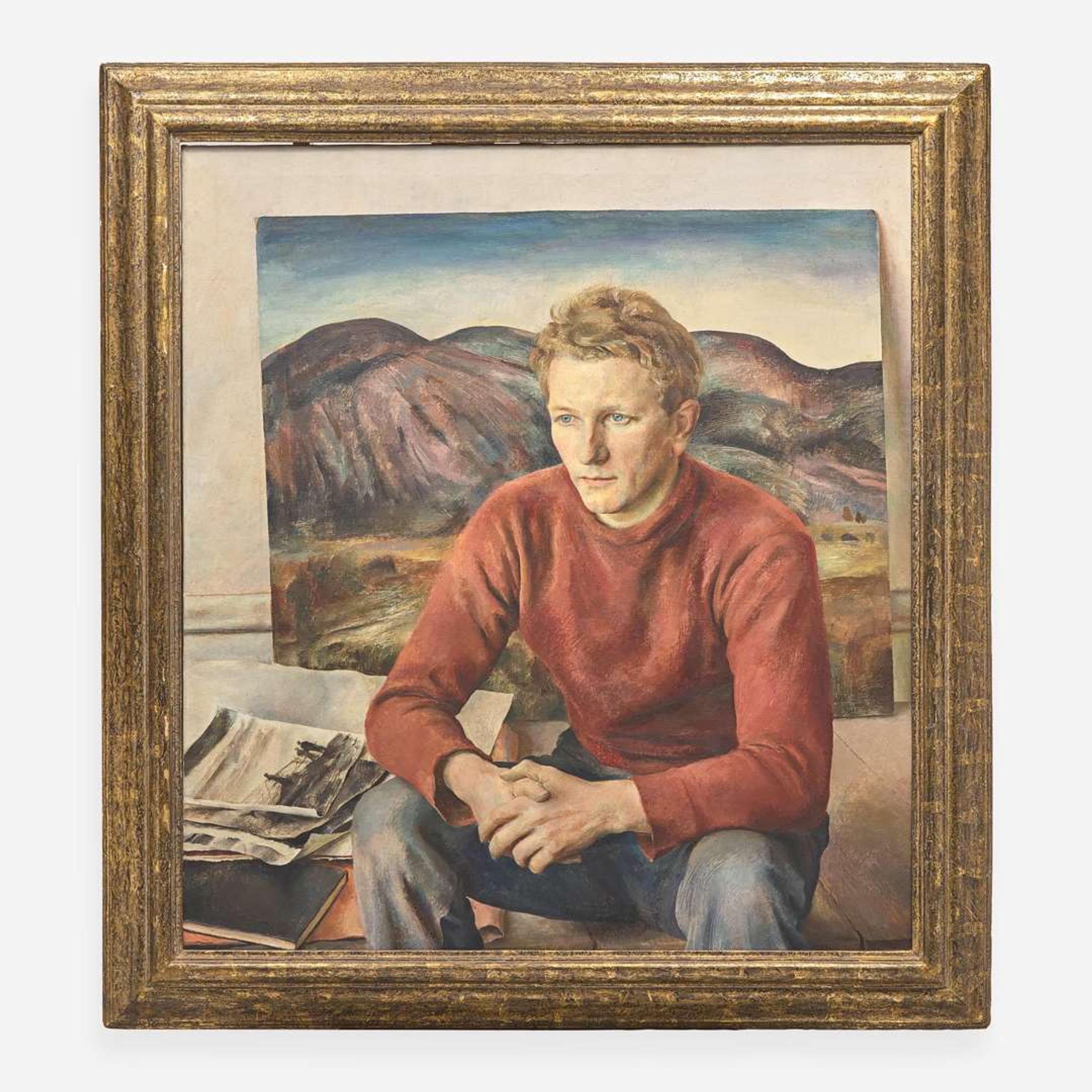 Henriette Wyeth (American, 1907–1997) Portrait of Peter Hurd