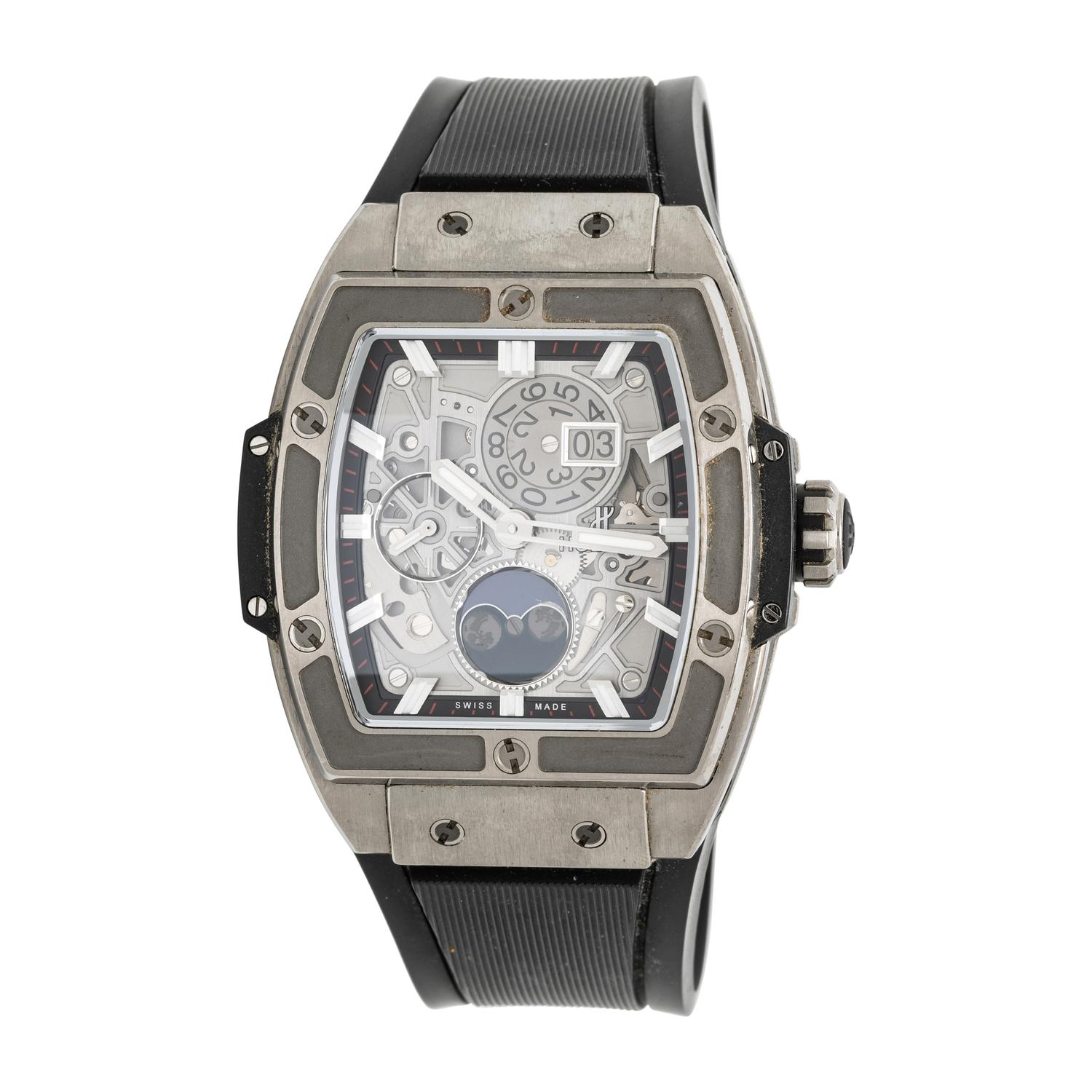 Hublot, Ref. 647.NX.1137.RX, Titanium 'Spirit of Big Bang' Watch with Moonphase and Date