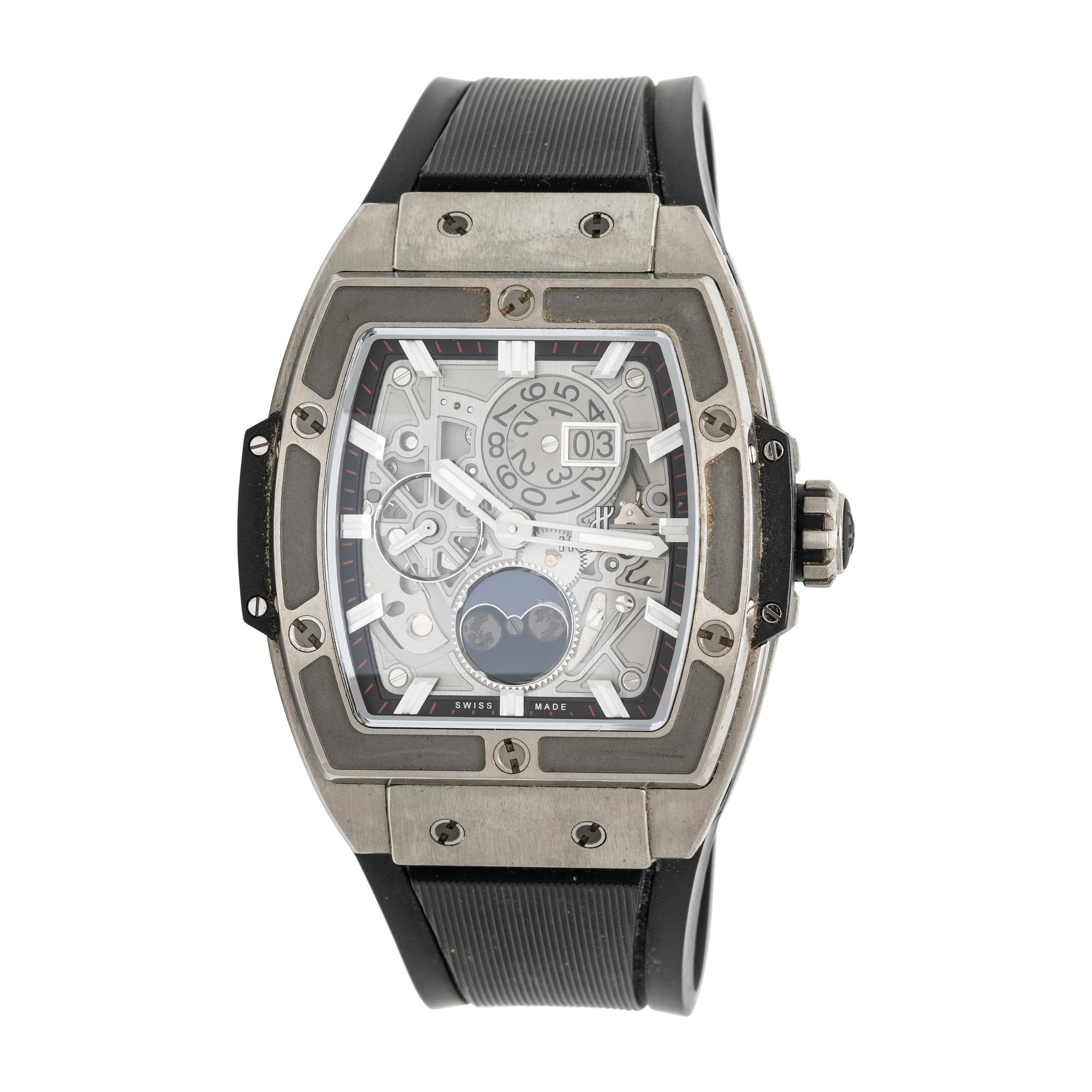 Hublot, Ref. 647.NX.1137.RX, Titanium 'Spirit of Big Bang' Watch with Moonphase and Date