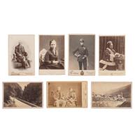 [Early Photography] Group of 190 Carte de Visites and Cabinet Cards of European Subjects, incl. Royalty.