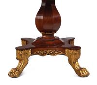 A Regency Parcel-Gilt Walnut Center Table
